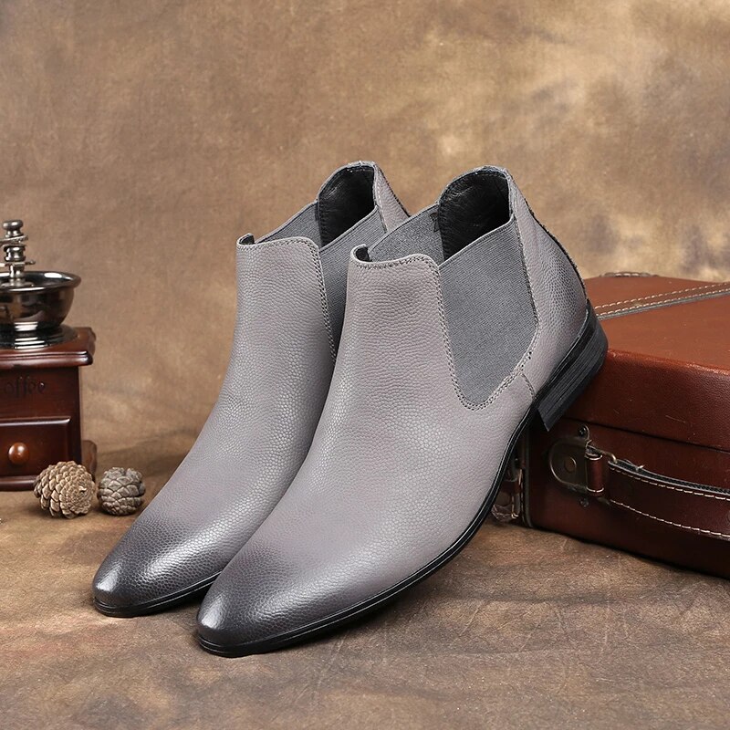 zapatos grises