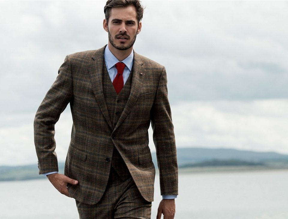 chaleco de tweed