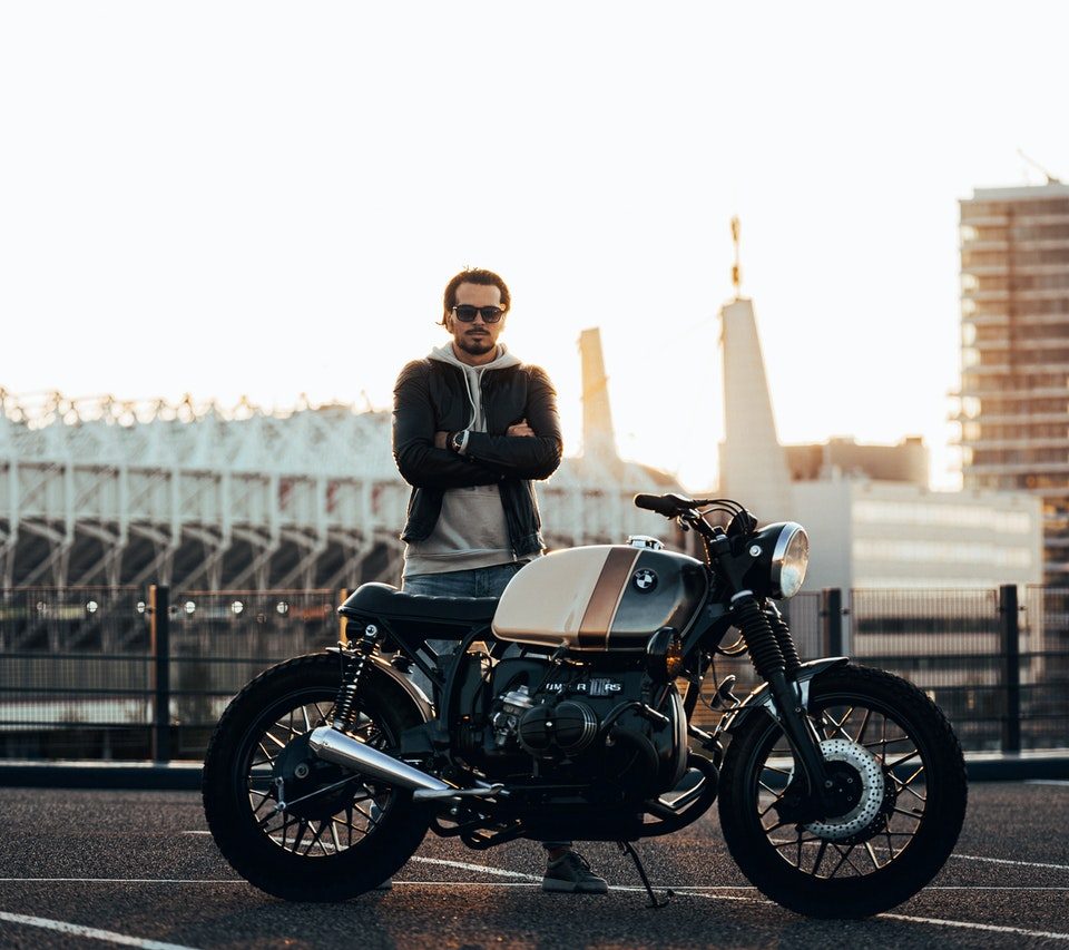 moto estacionada