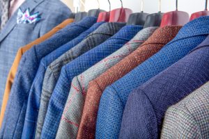Sacos de trajes azules
